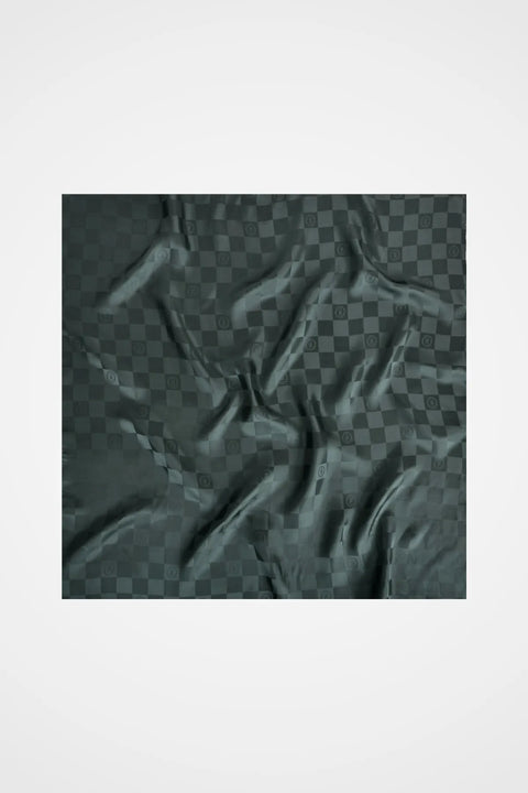Jakar Monogram Zümrüt Tivil İpek Eşarp 90x90