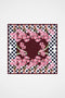 Vase Desen Bordo-Pembe Exclusive Tivil İpek Eşarp