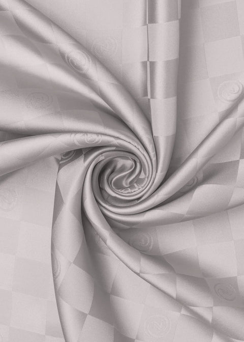 Jakar Monogram Gümüş Tivil İpek Eşarp 90x90
