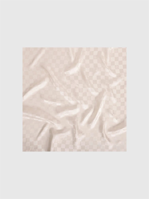Jakar Monogram Krem Tivil İpek Eşarp 90x90