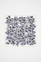 Hydrangea Garden Krem-Mor Tivil İpek Eşarp 90x90