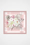 Roseplaid Desen Pudra-Pembe Tivil İpek Eşarp